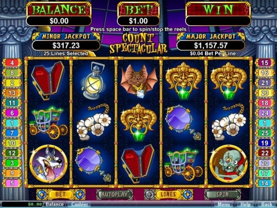 count spectacular slot