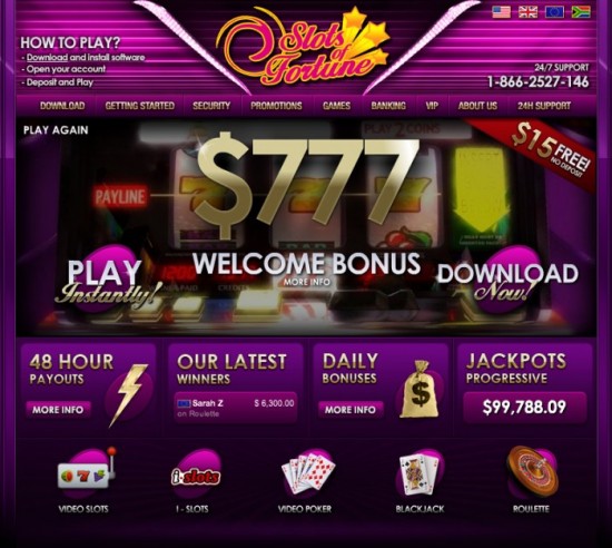 slots of fortune casino