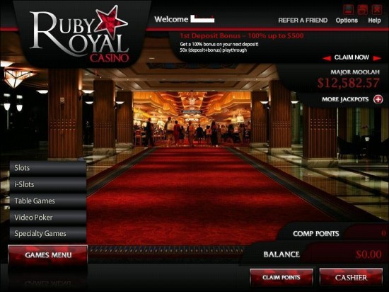 ruby royal casino lobby