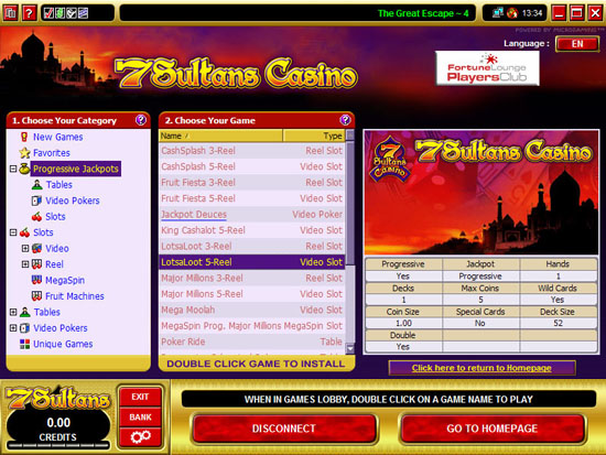 7 sultans casino lobby