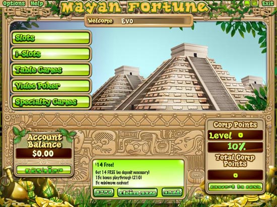 mayan fortune casino lobby