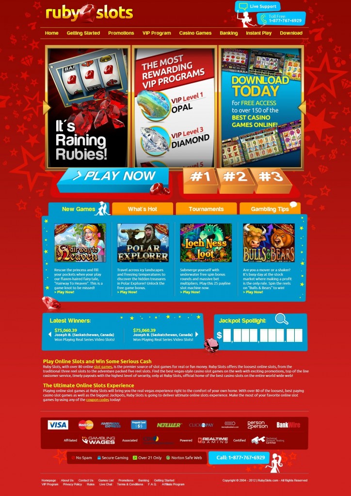 Ruby Slots Casino $300 No Deposit Bonus Codes