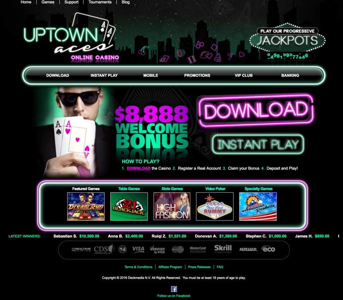 Uptown aces no deposit bonus 2016 guidelines