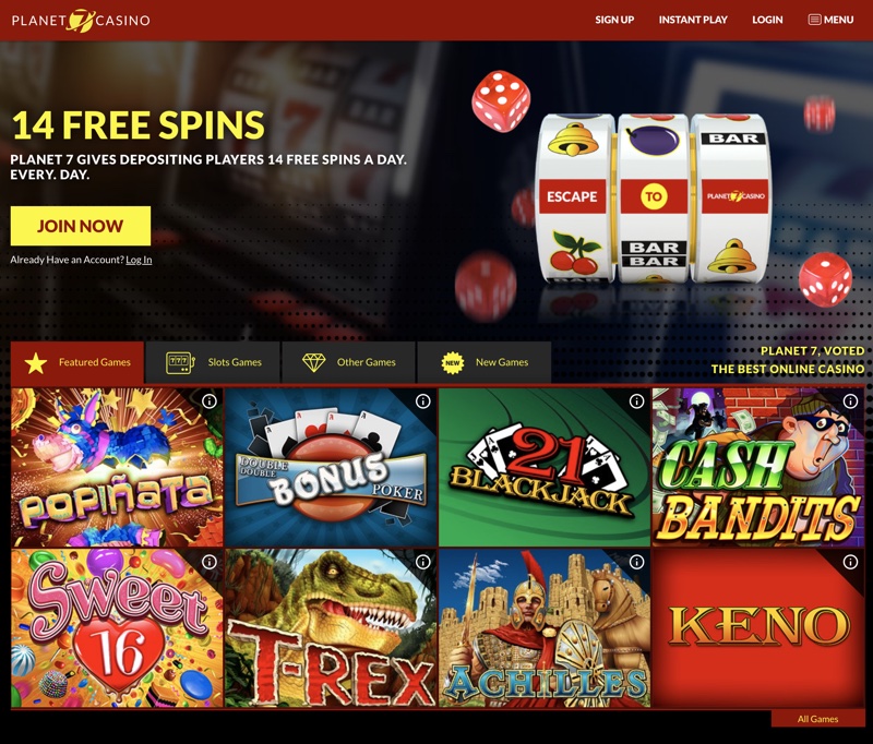 Planet 7 casino 14 free spins